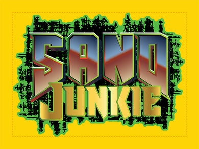 Large 3'x5' DuneRats® Flag for RV, UTV, Sandrail - Sand Junkie® Yellow Flag