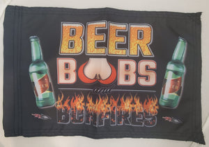 DuneRats® Beer, Boobs & Bonfires 12"x18" Safety Whip Flag with Sleeve