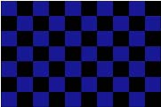 Medium 2'x3' DuneRats® Black/Blue Checker Polyester Flag for UTV ATV Sandrail RV