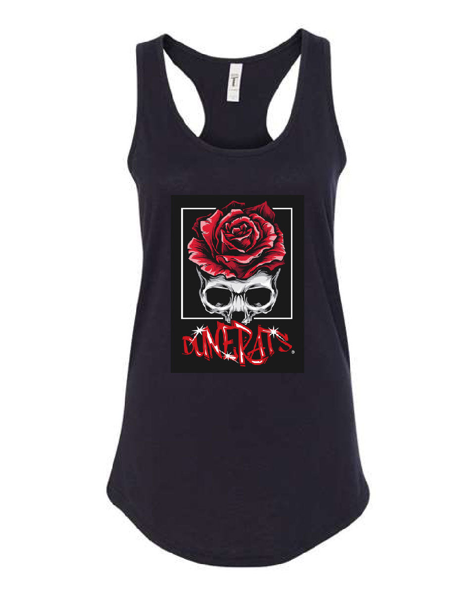 Women's Tank Top - DR62 DuneRats® Skull Rose  - Clothing