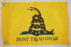 DuneRats® Don't Tread on Me Custom ATV, UTV, MC Safety Whip Flag 12"x18" with Grommets