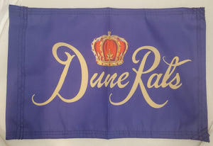 DuneRats® Crown Royal ATV, UTV, MC Safety 12"x18" Whip Flag with Sleeve