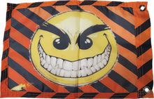 DuneRats Custom ATV, UTV, MC Safety Whip Flag - 12"x18" Evil Smiley Face with Grommets