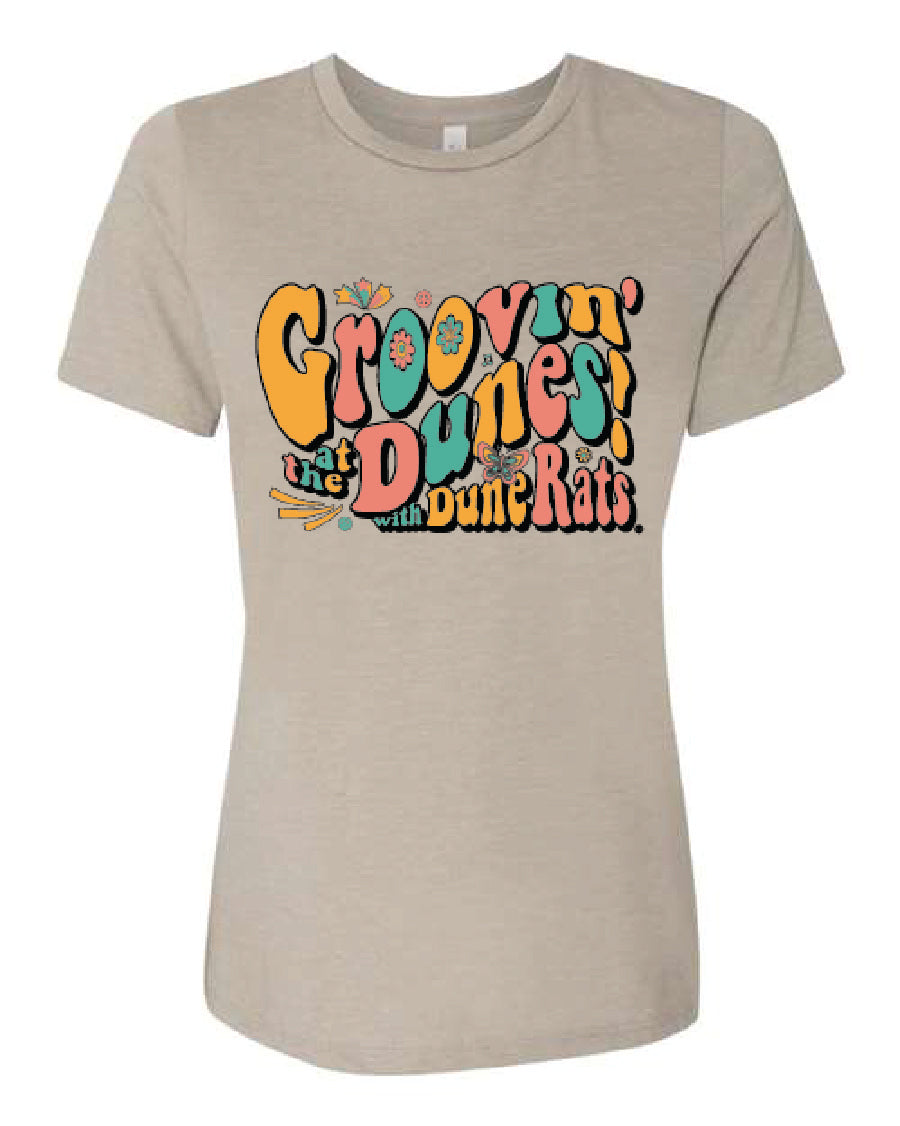 Women's T-shirt - Groovin' at the Dunes with DuneRats Design - Clothing