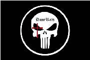 Large 3'x5' DuneRats® Flag for RV, UTV, Sandrail - Punisher Crosshairs