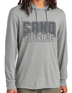 Long Sleeve Adult Sand Junkie® Hooded T-Shirt - Clothing