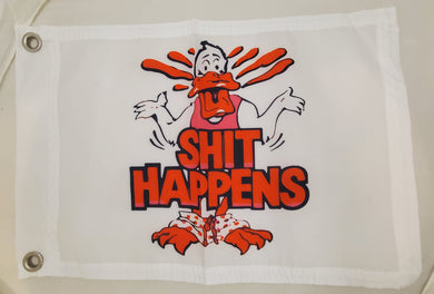 DuneRats® Shit Happens Custom ATV, UTV, MC Safety Whip Flag 12