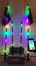 Pair of 4ft Gen3 ROKIT LED Bluetooth and Remote Lighted Whips