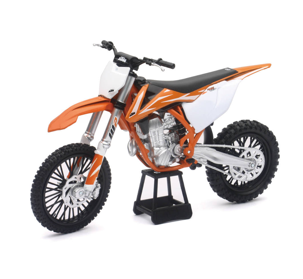NewRay 1:10 Scale Diecast KTM 450 SX-F Dirt Bike Replica Toy
