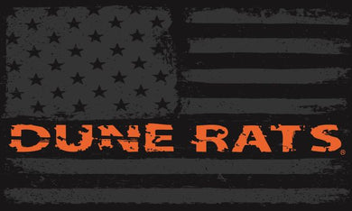 Large 3'x5' DuneRats® Orange Line Flag for RV, UTV, Sandrail