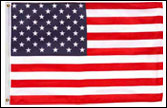 Medium 2'x3' Size Polyester Safety Flag for UTV, ATV, Sandrail or RV - USA American Flag
