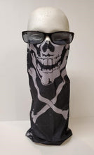 NEW Face Shield / Face Mask / Face Covering - Black Skull Crossbones