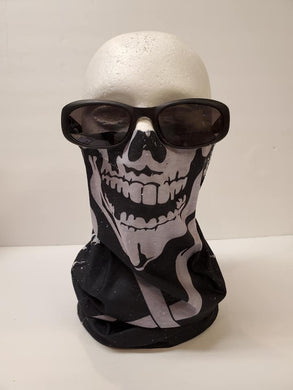 NEW Face Shield / Face Mask / Face Covering - Black Skull Crossbones
