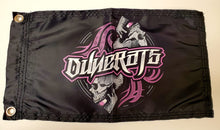 DuneRats Pink Skull Custom ATV, UTV, MC Safety Whip Flag 12"x18" with Grommets