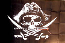 Large 3'x5' UTV, Sandrail, RV Polyester Flag - Deadman's Chest Pirate Flag