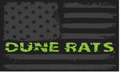 Large 3'x5' DuneRats® Green Line Flag for RV, UTV, Sandrail