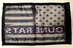 DuneRats Purple USA Custom ATV, UTV, MC Safety Whip Flag 12"x18" with Sleeve