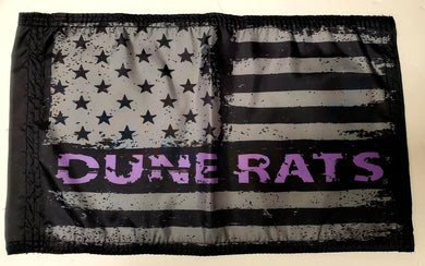 DuneRats Purple USA Custom ATV, UTV, MC Safety Whip Flag 12