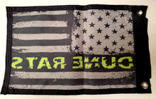 DuneRats Green USA Custom ATV, UTV, MC 12"x18" Safety Whip Flag with Grommets