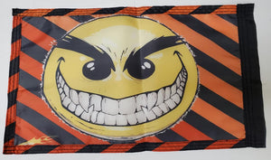 DuneRats ATV, UTV, MC Safety Whip Flag - 12"x18" Evil Smiley Face with Sleeve