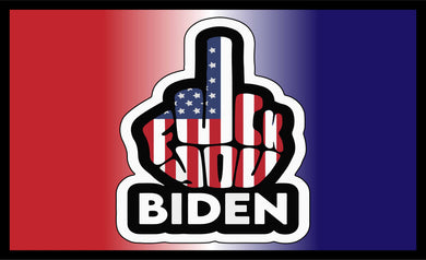 SALE!! Medium 2'x3' DuneRats® Polyester Flag for UTV ATV Sandrail RV - FU Biden USA Finger