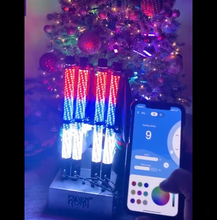 Pair of ROKIT Gen3 2FT PHAT KAREN LED Bluetooth and Remote Lighted whips