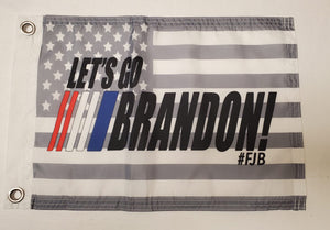 DuneRats ATV, UTV, MC Safety Whip Flag - Let's Go Brandon FJB USA 12"x18" with Grommets