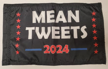 DuneRats Custom Safety Whip Flag - Mean Tweets 2024 Trump 12"x18" with Sleeve