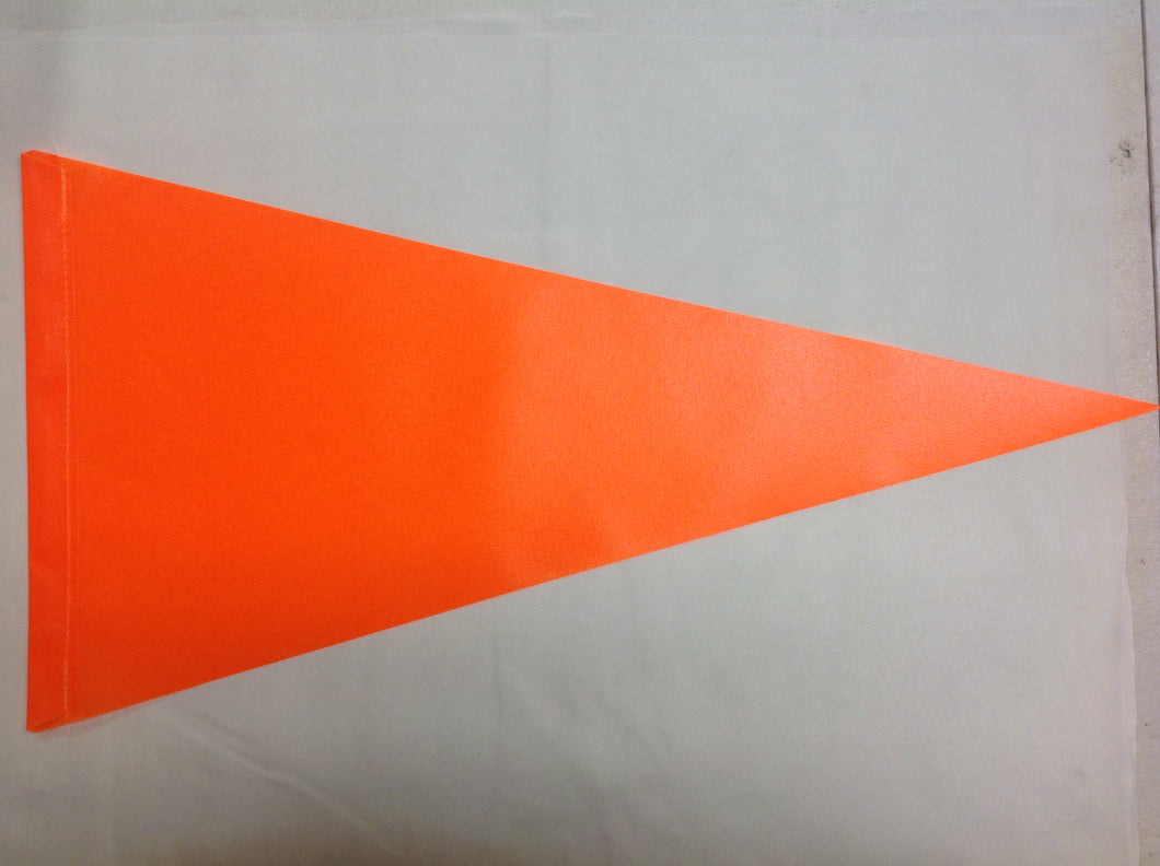 ATV, UTV, MC Orange Pennant Safety Whip Flag for 1/4