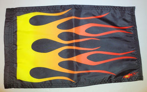 DuneRats Custom ATV, UTV, MC Safety Whip Flag 12"x18" Red Flame with Sleeve