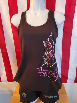 Women's Tank Top - Sand Junkie with Barb Wire Design - Clothing