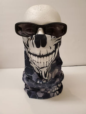 NEW Face Shield / Face Mask / Face Covering - Skull with Snake Pattern