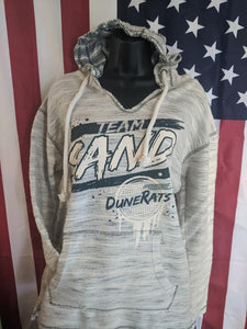 Adult Men's / Women's Team Sand Baja Hoodie Jacket in Charcoal Navy - OWR Clothing