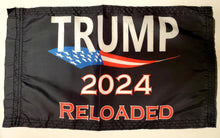 DuneRats ATV, UTV, MC Safety Whip Flag - Trump 2024 Reloaded 12"x18" with Sleeve