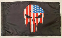 DuneRats ATV, UTV, MC Safety 12"x18" Whip Flag - Punisher USA Flag with Sleeve