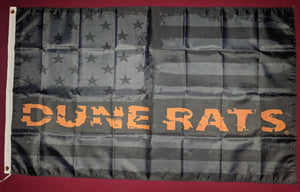 Large 3'x5' DuneRats Flag for RV, UTV, Sandrail - DuneRats Orange Flag