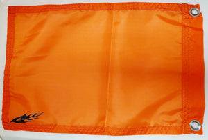 DuneRats Custom ATV, UTV, MC Safety Whip Flag - 12"x18" Orange Safety Flag with Grommets