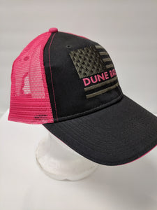 DuneRats Flag Hat in Pink and Charcoal - Clothing Accessory