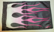 DuneRats Custom ATV, UTV, MC Safety 12"x18" Whip Flag - Pink Flame Fade with Sleeve