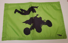 DuneRats Custom ATV, UTV, MC Safety Whip Flag - Wheeler Green 12"x18" with Sleeve