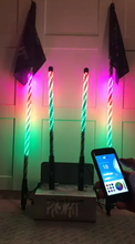 Pair of 4ft Gen2 ROKIT LED Bluetooth and Remote Lighted Whips